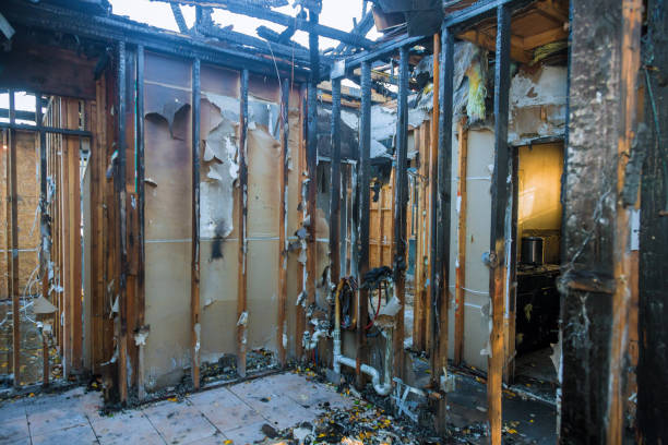 Professional Fire Damage Removal technician working in Riverside, CT